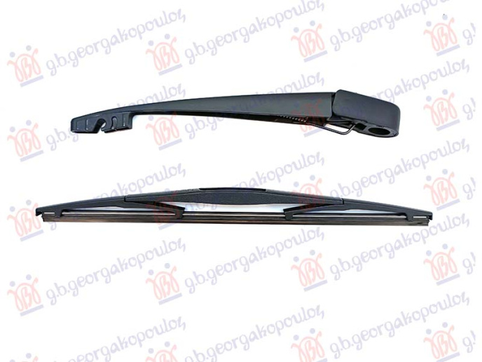 Larës dritaresh i pasëm me krah dhe teh 350mm