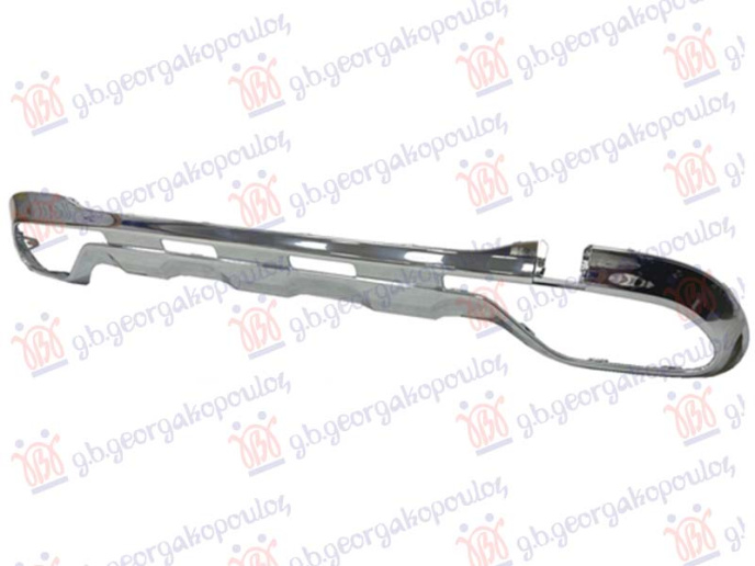 Shirit në parakolpin e pasëm i poshtëm krom