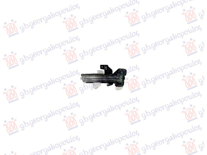 drita pulsuese në pasqyrë LED