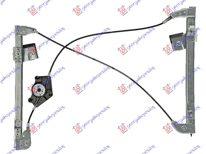 Ngritës/rregullator për dritaren e përparme elektrik (pa motor) 3 dyer (А cilësi)