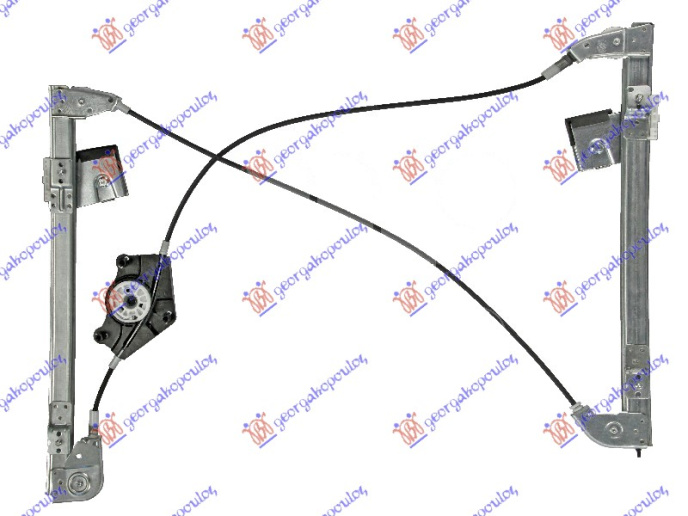 Ngritës/rregullator për dritaren e përparme elektrik (pa motor) 3 dyer (А cilësi)