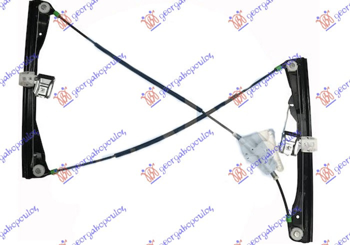 Ngritës/rregullator për dritaren e përparme elektrik 3 dyer (pa motor)