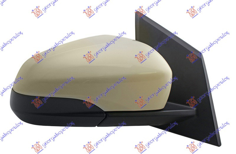 Pasqyrë elektrike me ngrohje (gati për ngjyrosje) (А cilësi) (xham i lakuar)