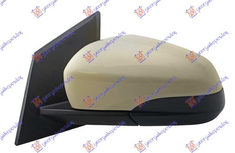 Pasqyrë elektrike me ngrohje (gati për ngjyrosje) (А cilësi) (xham i lakuar)