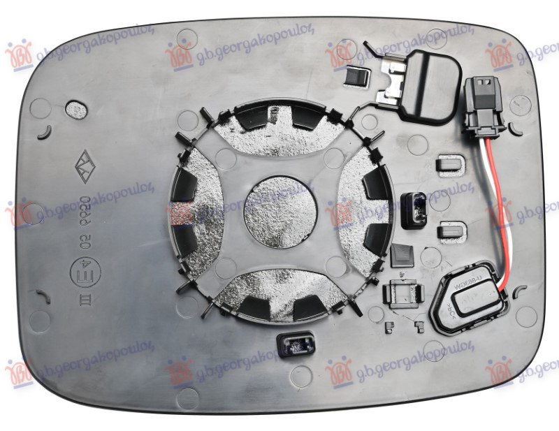 Xham për pasqyrë me ngrohje (me këndi i vdekur) (xham asferik)