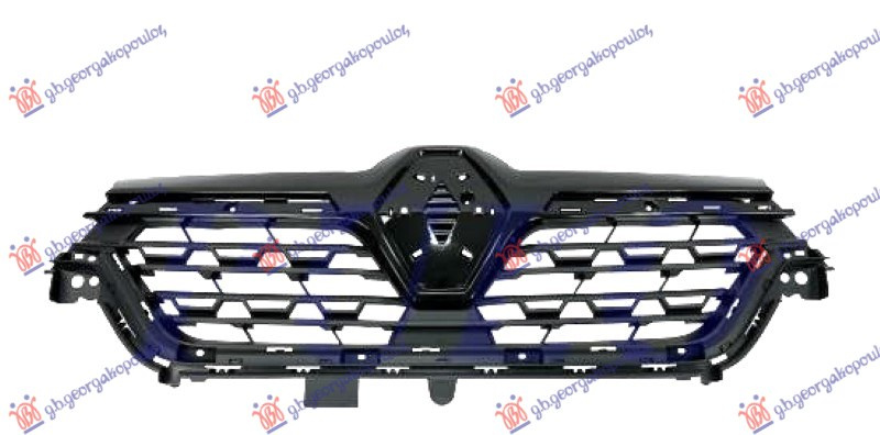 Maskë pvc/grilë me ngjyrë të zezë me me shkëlqim