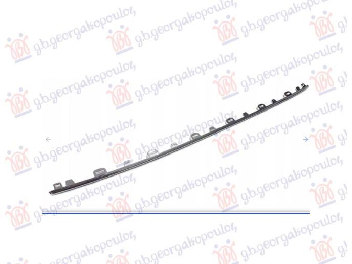 Shirit në spoiler në parakolpin e pasëm krom