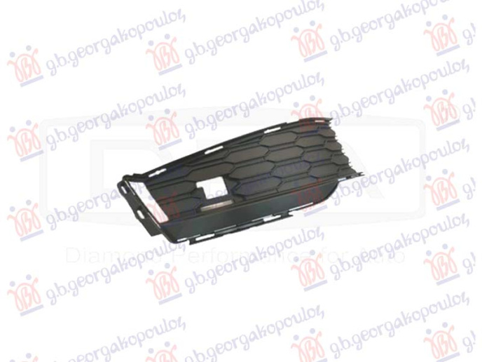 Grilë qendrore në parakolpin e përparme