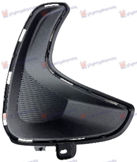 Grilë në parakolpin e përparmë me ngjyrë të zezë