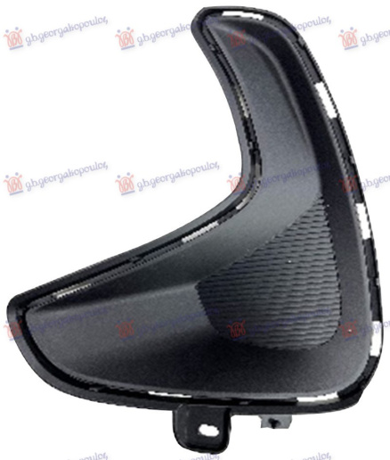 Grilë në parakolpin e përparmë me ngjyrë të zezë