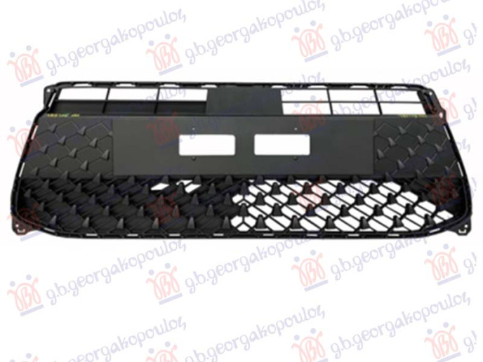 Grilë në parakolpin e përparmë me ngjyrë të zezë