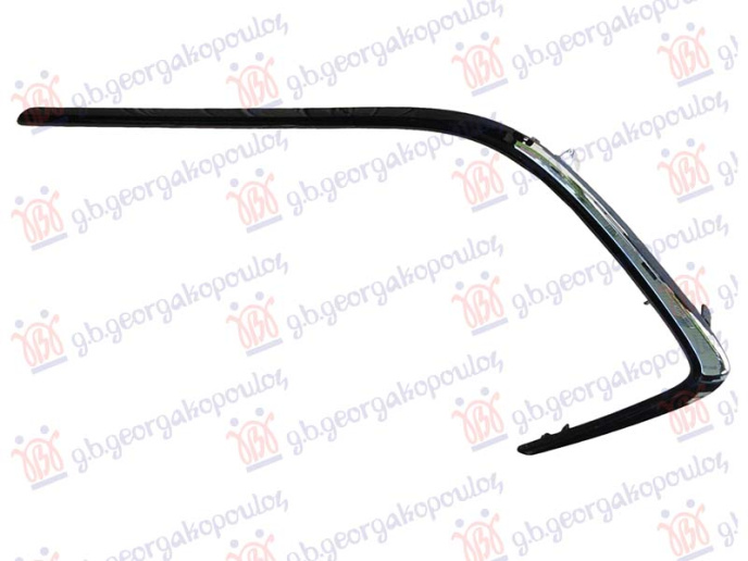 Shirit në grilën e parakolpit të përparmë me ngjyrë të zezë