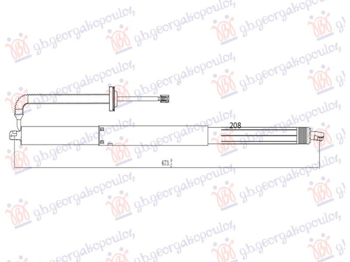 Amortizues (një) për derën e bagazhit elektrik