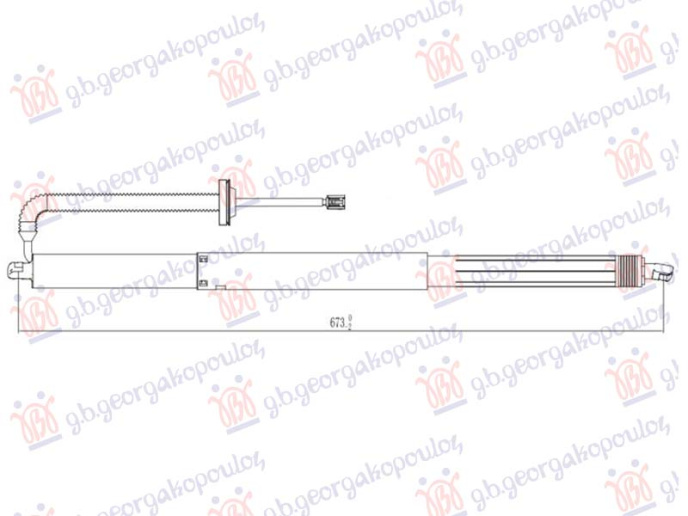 Amortizues (një) për derën e bagazhit elektrik