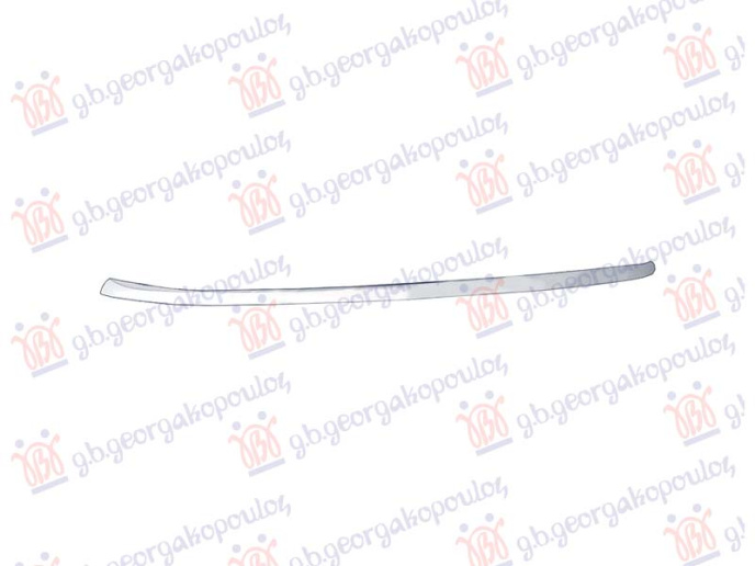 Shirit qendror në grilën në parakolpin e përparmë krom