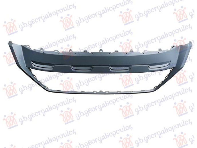 Kornizë grilë në parakolpin e përparmë ngjyrë argjendtë