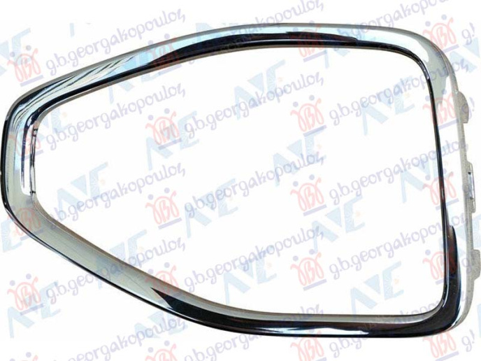 Shirit qendror në grilën në parakolpin e përparmë krom