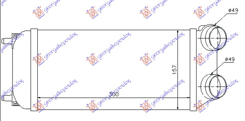 Interkuler 1.6/2.0 HDi dizel (300x155x80)