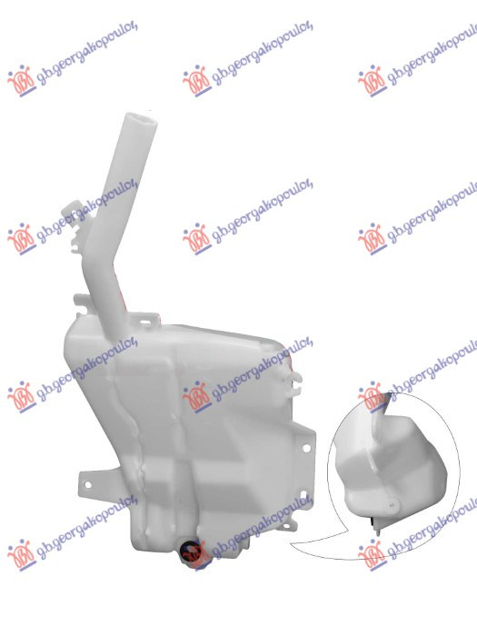 Depozitë e larësit të xhamit (pa hapje për larje fenerësh)