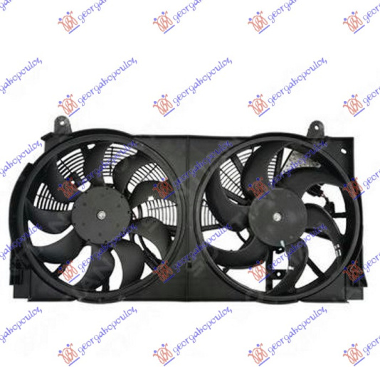 Ventilator komplet (dopio) 2.0 dCi dizel
