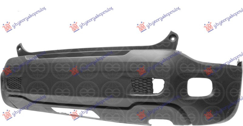 Parakolpi i pasmë (me spoiler fiks) (me 4 shenja prerjeje për sensorë parkimi) (me hapje për tërheqëse) (cilësia A)