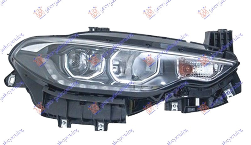 Fener elektrik (H7/H7) me DRL LED (krom) (Turqi)