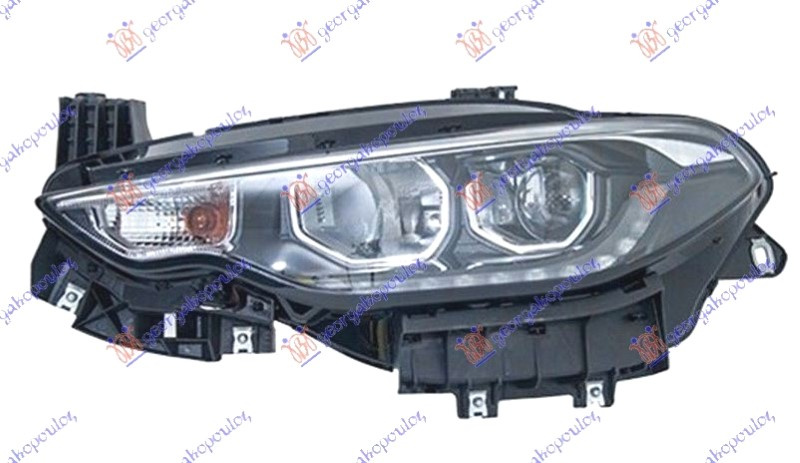 Fener elektrik (H7/H7) me DRL LED (krom) (Turqi)