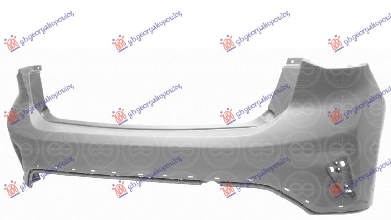 Parakolpi i pasmë (gati për ngjyrosje) hatchback (me 6 shenja prerjeje për sensorë parkimi) (Active) (cilësia A)